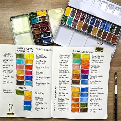 liz steel watercolor palette